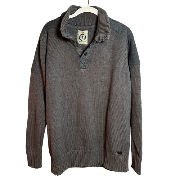 Dosgalgos Other - Dosgalgos Gray Knit Long Sleeve Sweater Men's Large